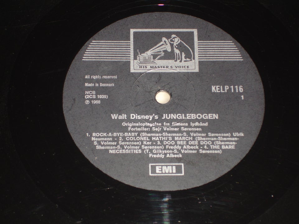 LP, Junglebogen ( Dansk tale ),