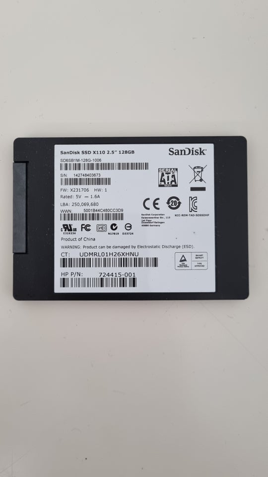 Sandisk 128 GB God