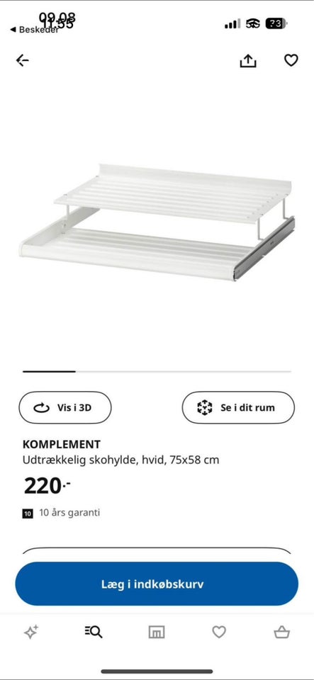 Komplement skohylde Ikea