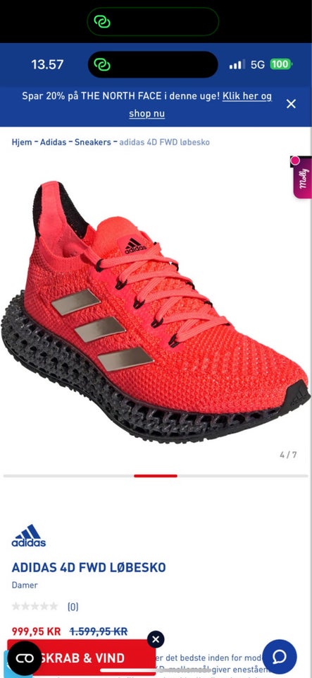 Sneakers, str. 37,5, Adidas