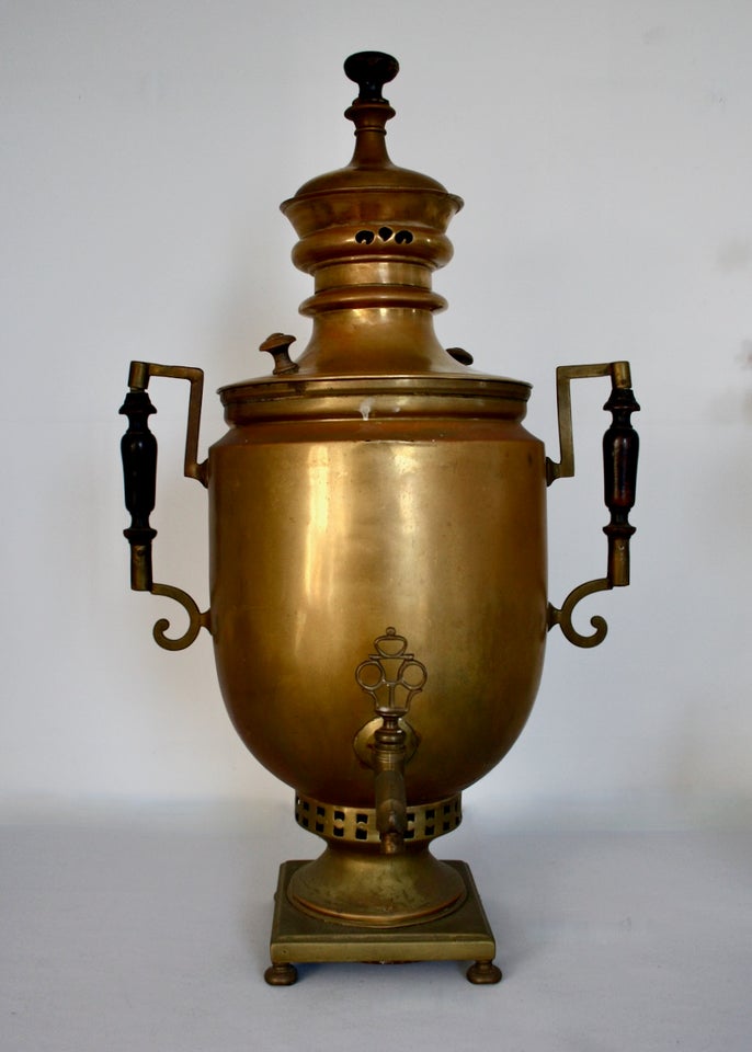 Samovar, messing, 80 år gl.