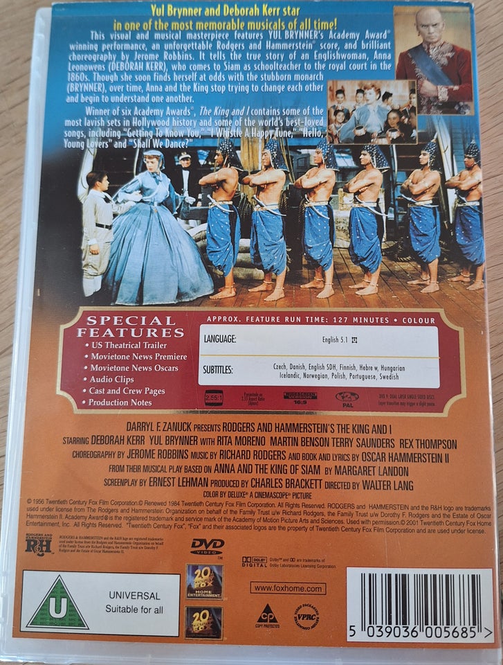 King and i, DVD, romantik