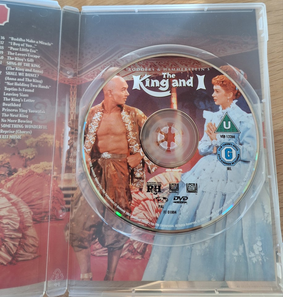 King and i, DVD, romantik