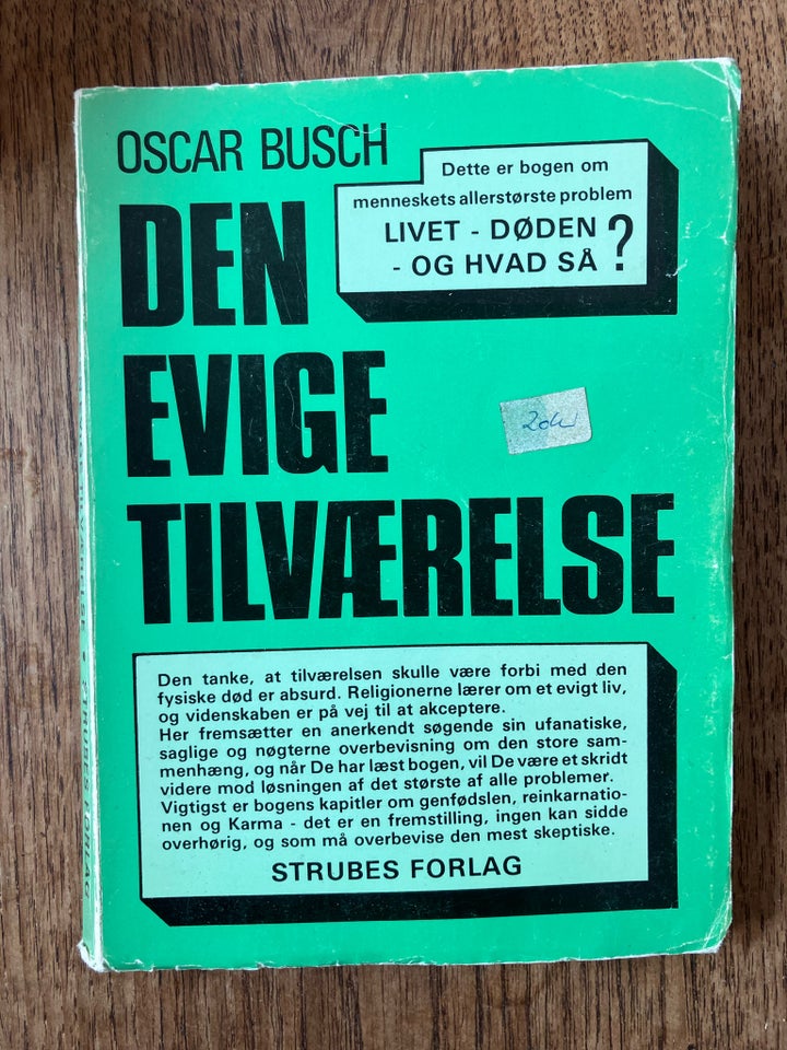 Den evige tilværelse Oscar Busch