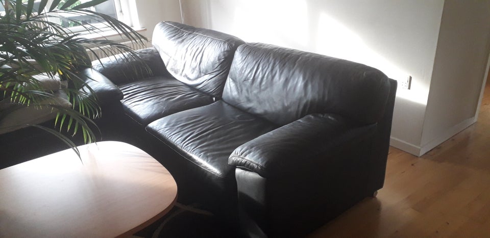 Sofa, læder, 2 pers.