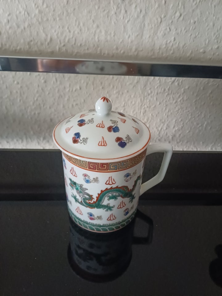 Porcelæn, Stor kop m låg, Vintage