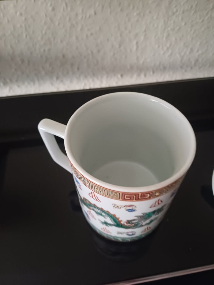 Porcelæn, Stor kop m låg, Vintage