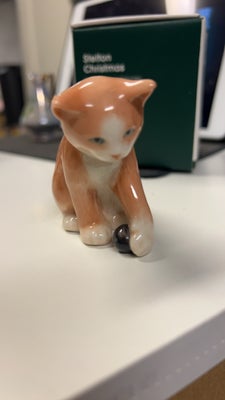 Porcelæn Porcelænsfigur kat