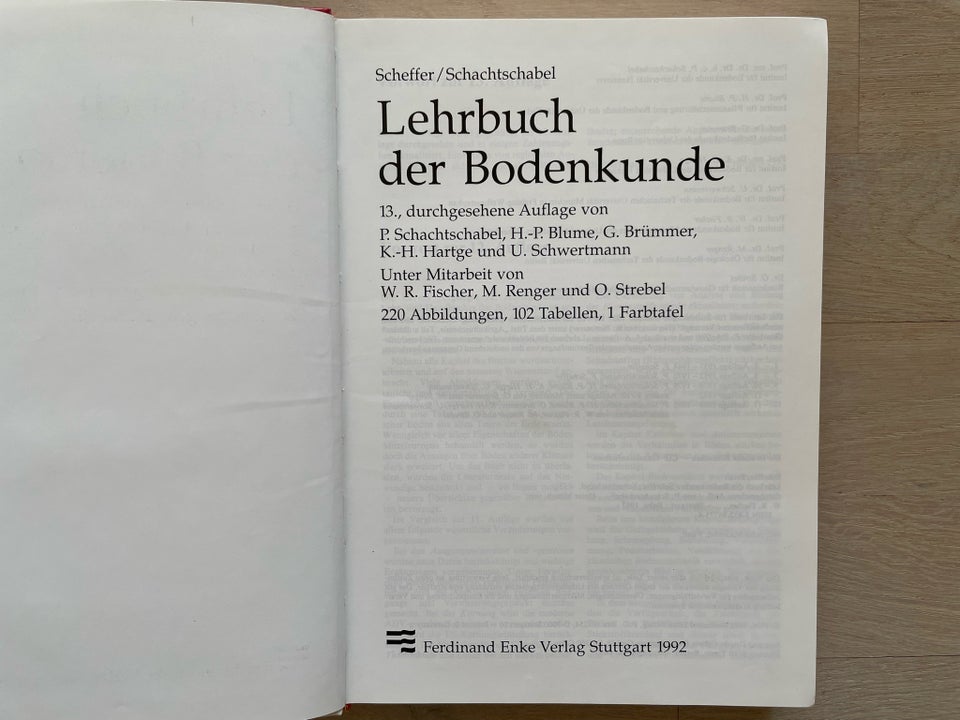 Lehrbuch der Bodenkunde, -