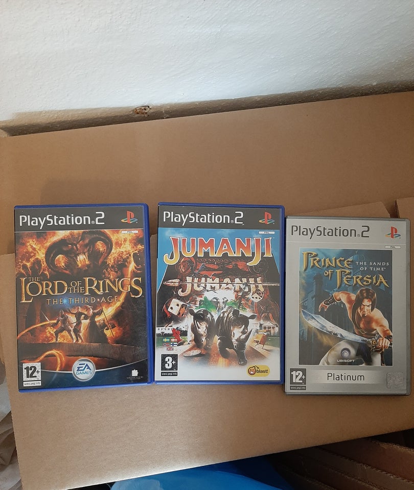 Diverse Nintendo Wii og PS2 spil