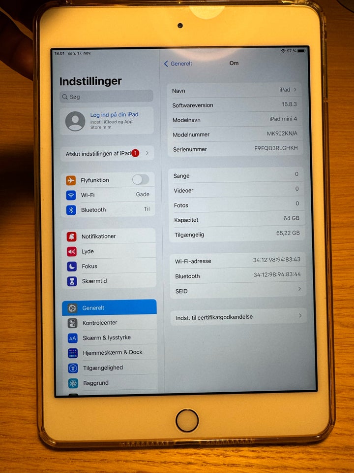 iPad mini 4, 64 GB, Perfekt