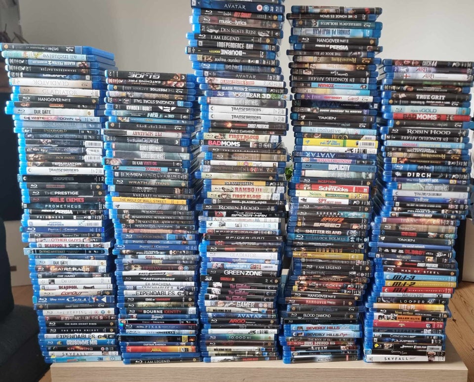 Stor blu-ray samling til salg,