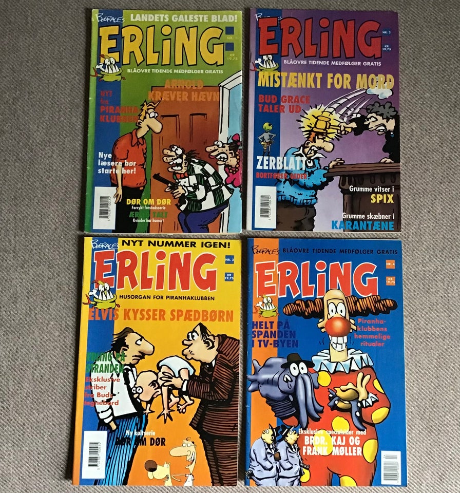 Erling 1-8, Tegneserie