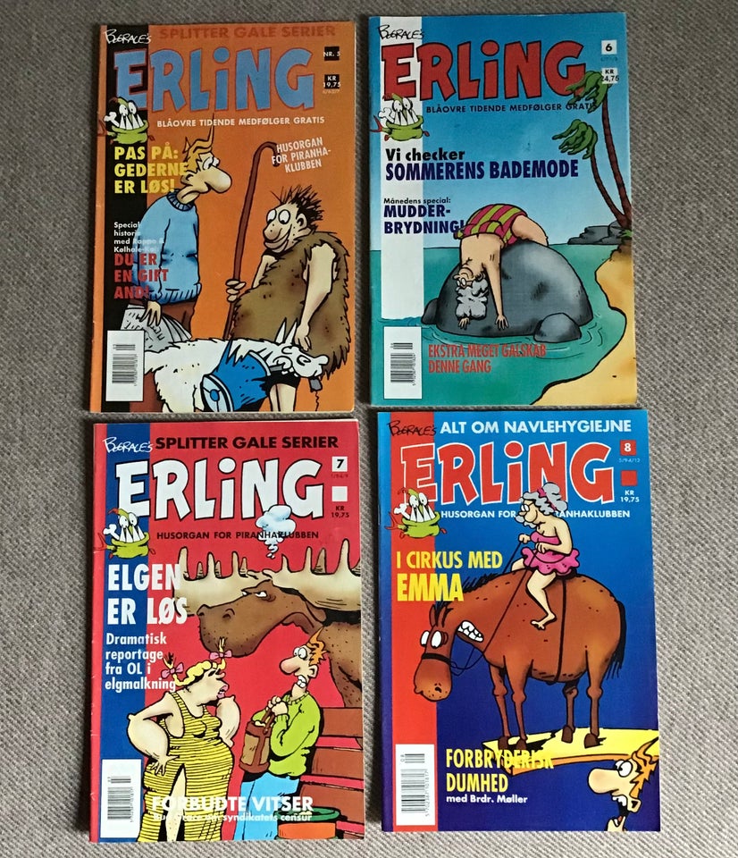 Erling 1-8, Tegneserie