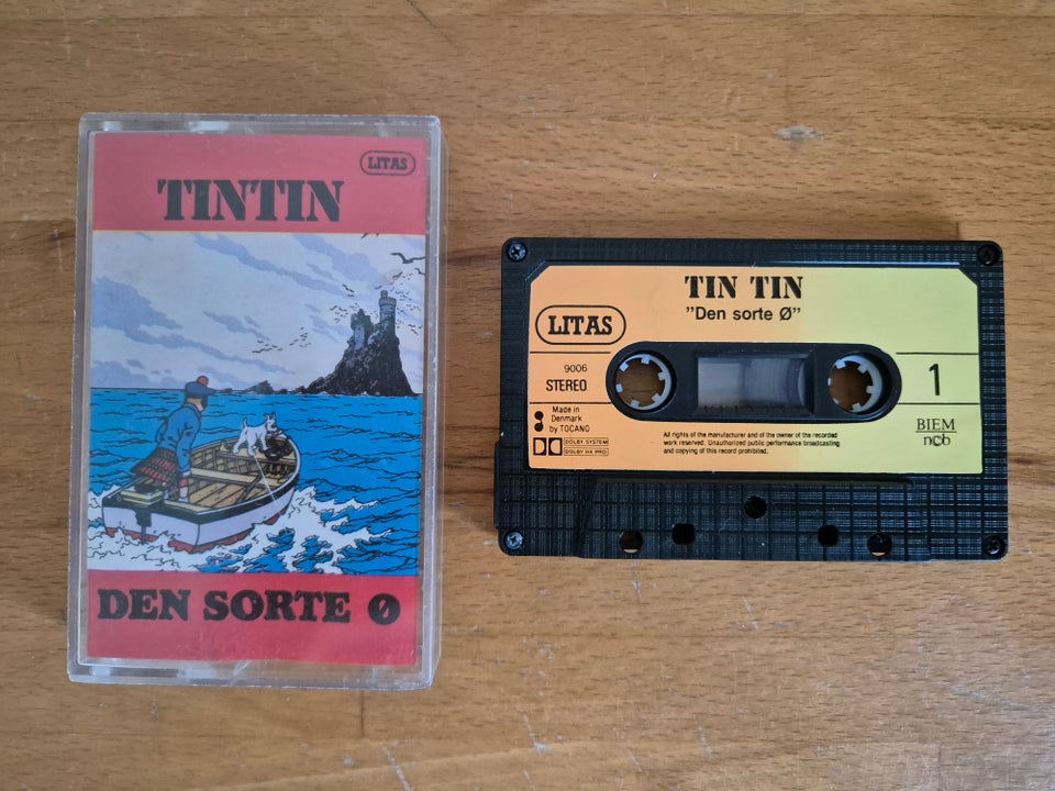 Bånd hørespil Tintin - Den sorte ø