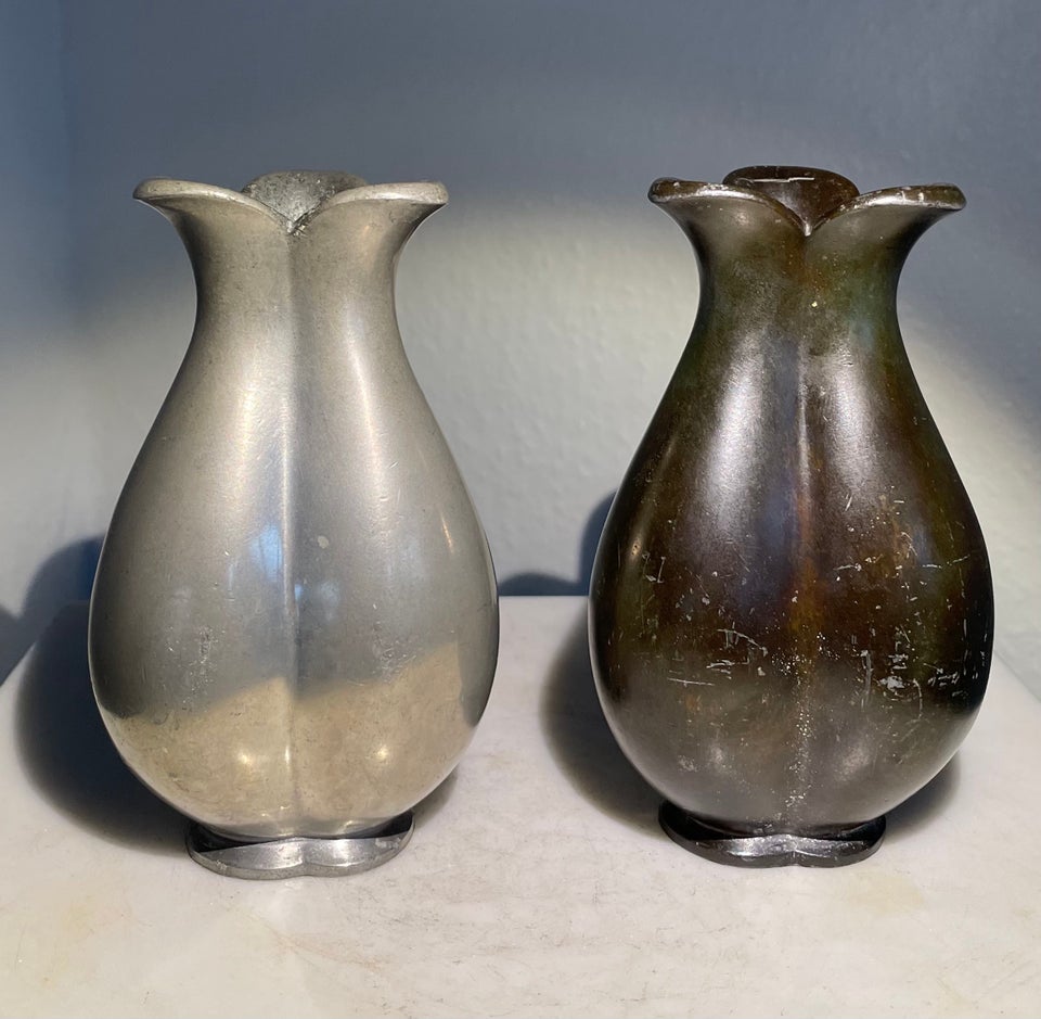 Vase, Tinvase / diskometalvase /