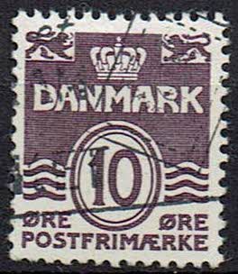 Danmark, stemplet, variant