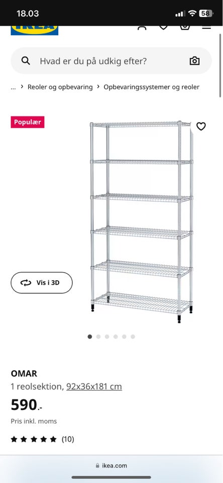 Reolsystem, Ikea