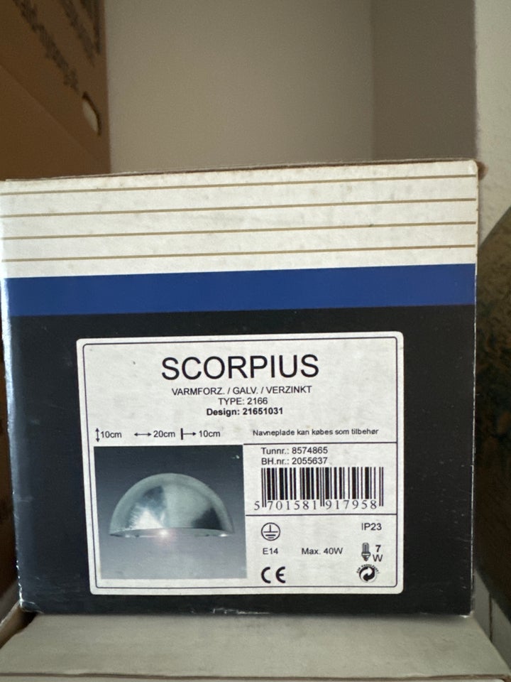 Væglampe Scorpius