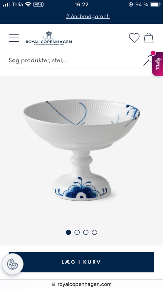 Porcelæn, Skål på fod, Royal