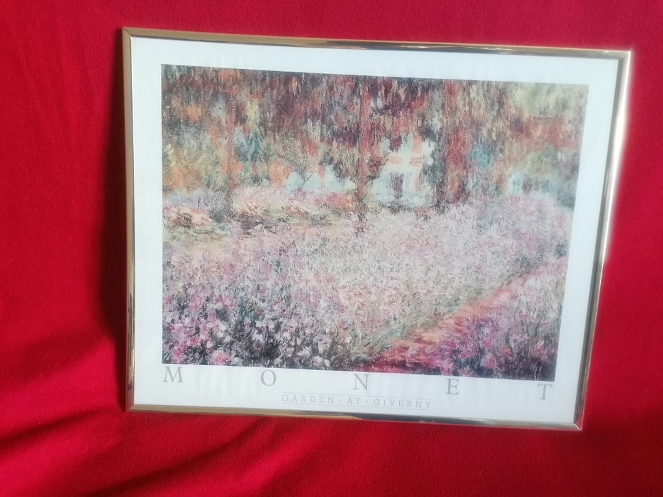 Indrammet plakat Claude Monet