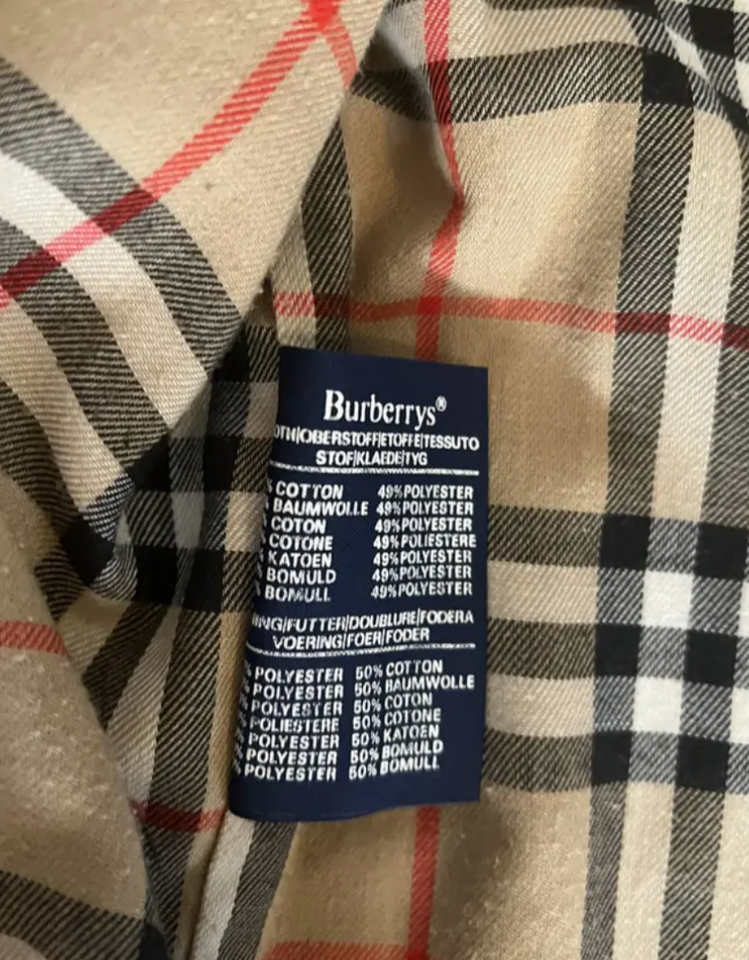 Frakke, str. L, Burberry