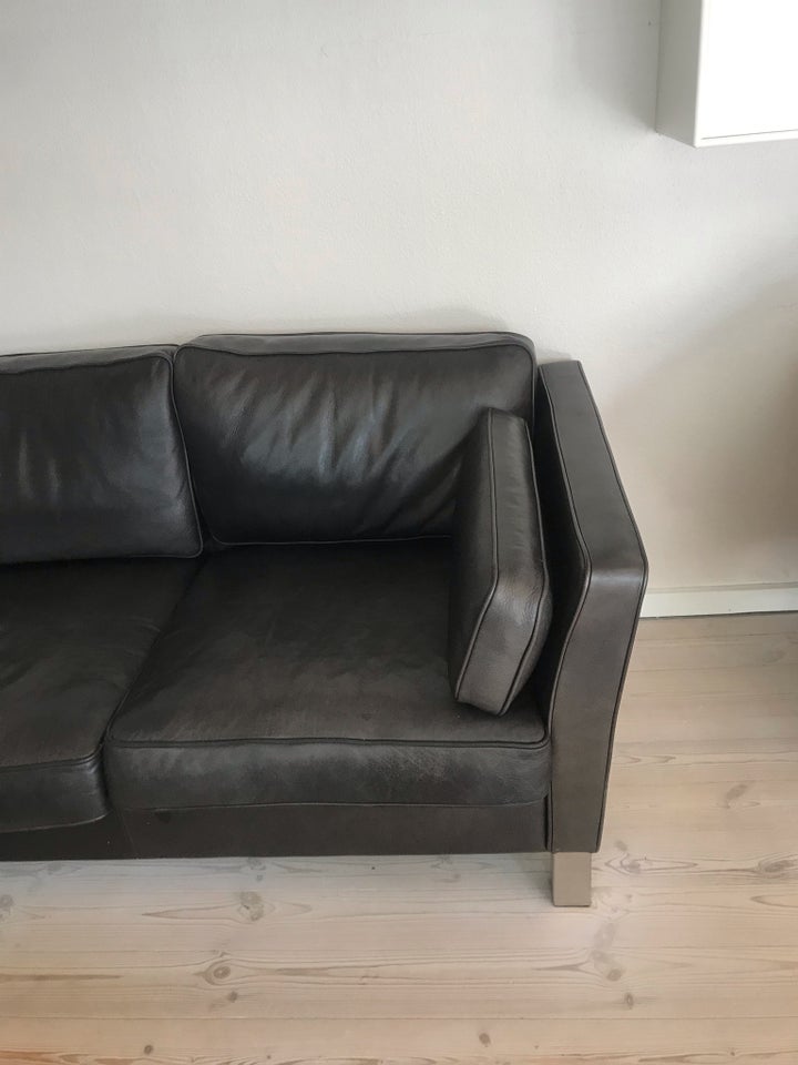 Sofa læder 3 pers