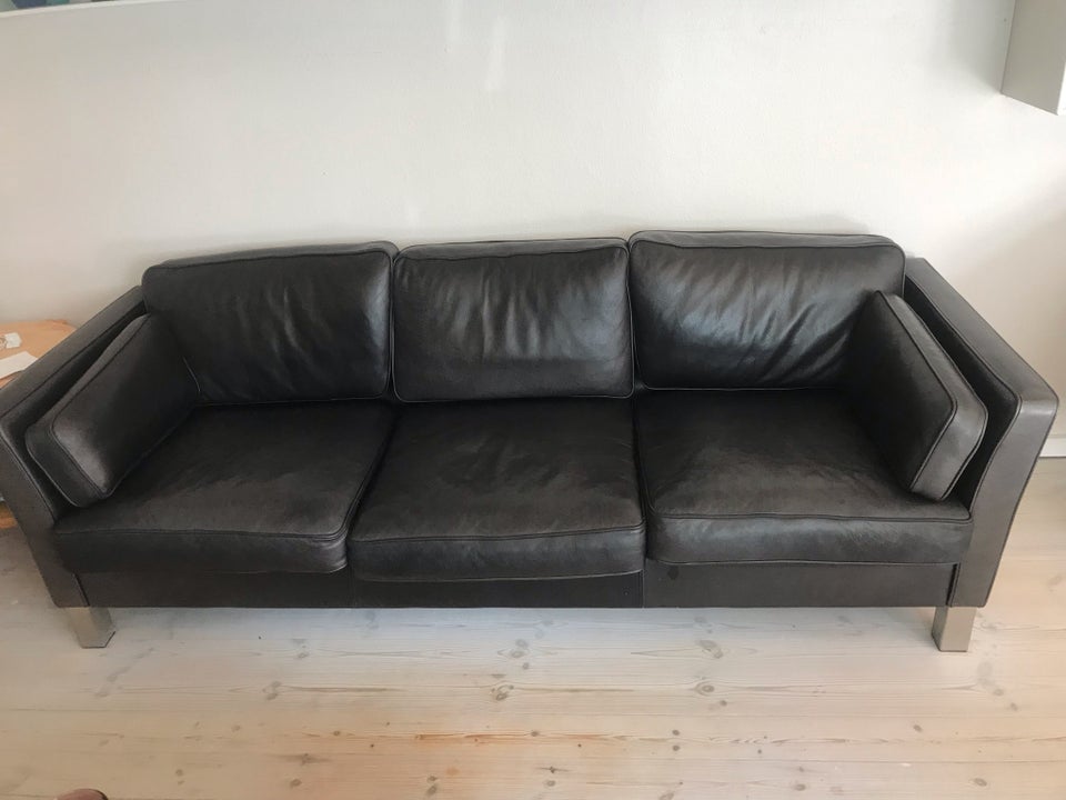 Sofa læder 3 pers