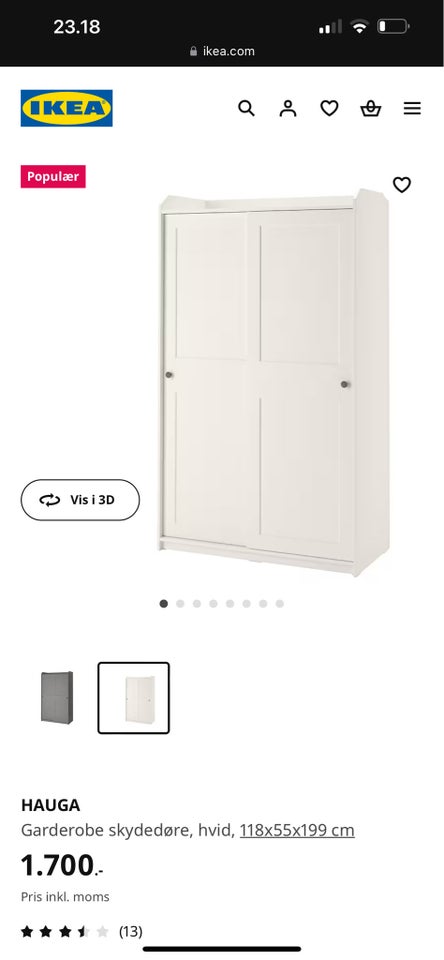 Garderobeskab, IKEA