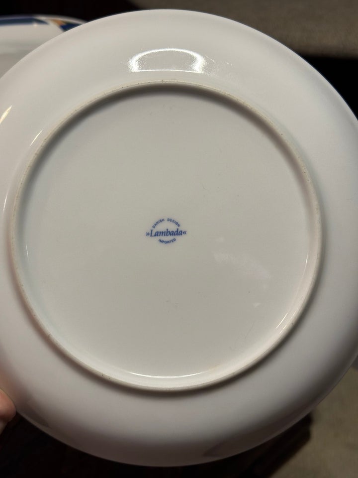 Porcelæn 9 Tallerkener Danish