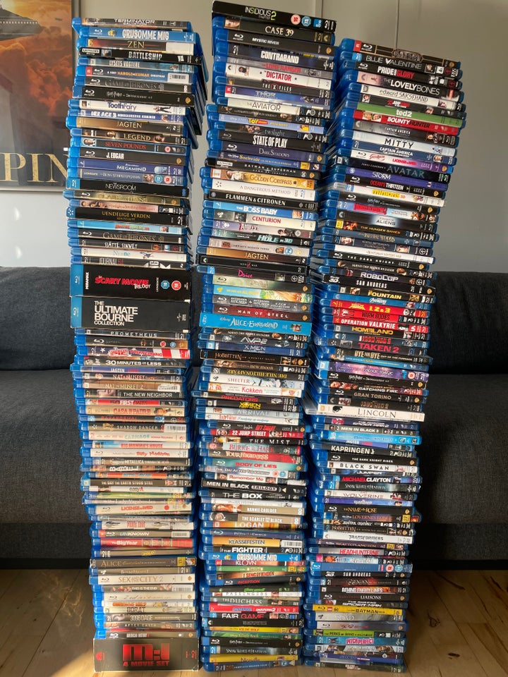 3 meter Blu-rays, 231 film,