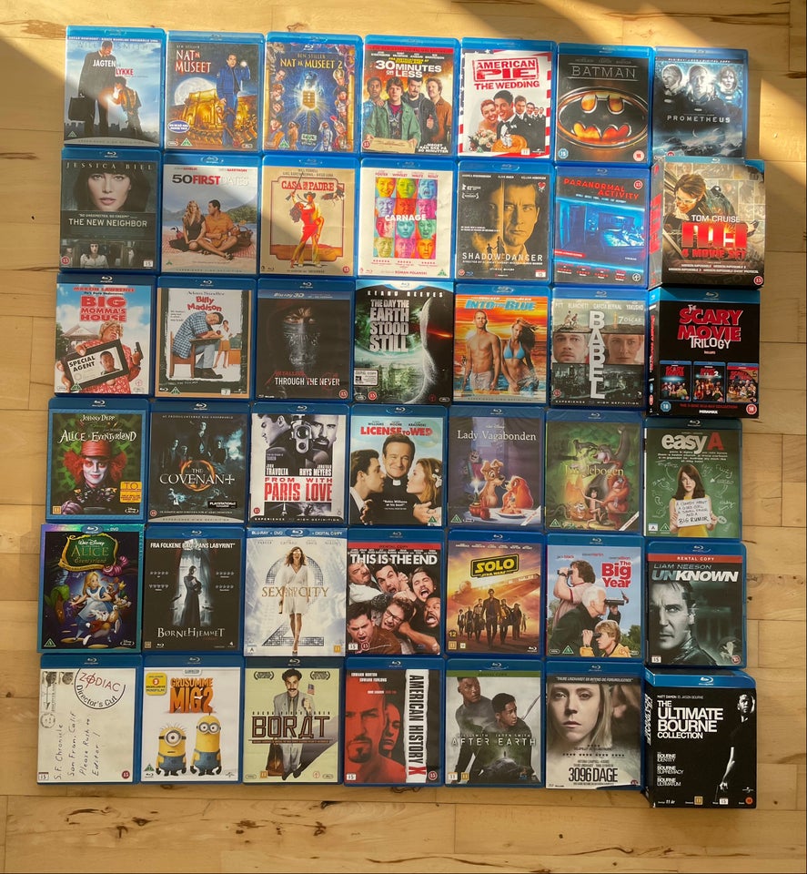 3 meter Blu-rays, 231 film,