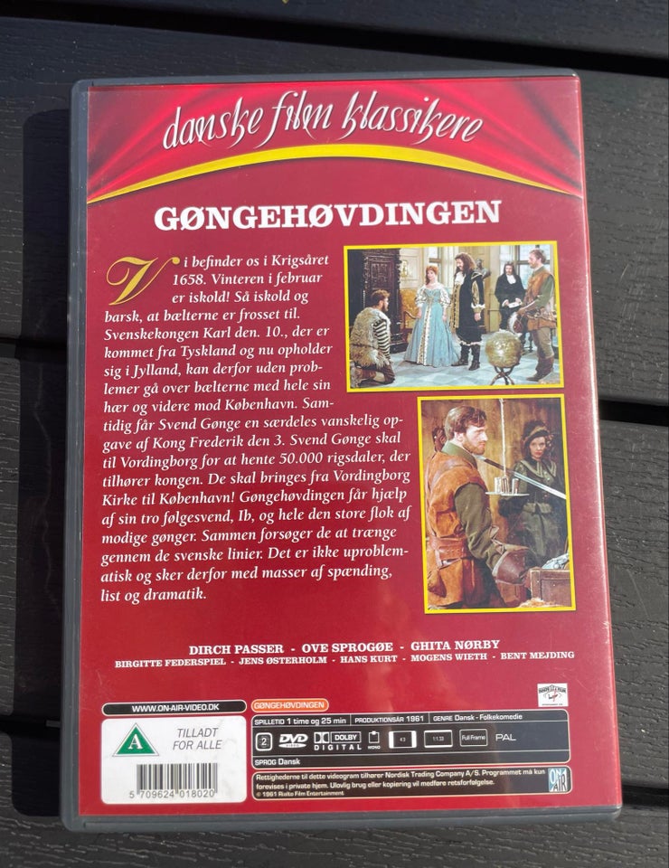 Gøngehøvdingen DVD familiefilm