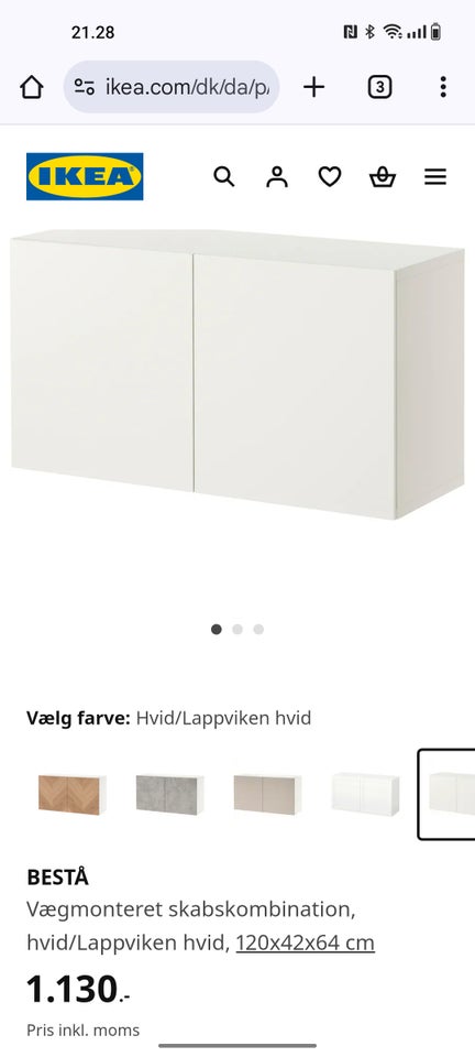 Andet produkt, finer, b: 120 d: 42 h: