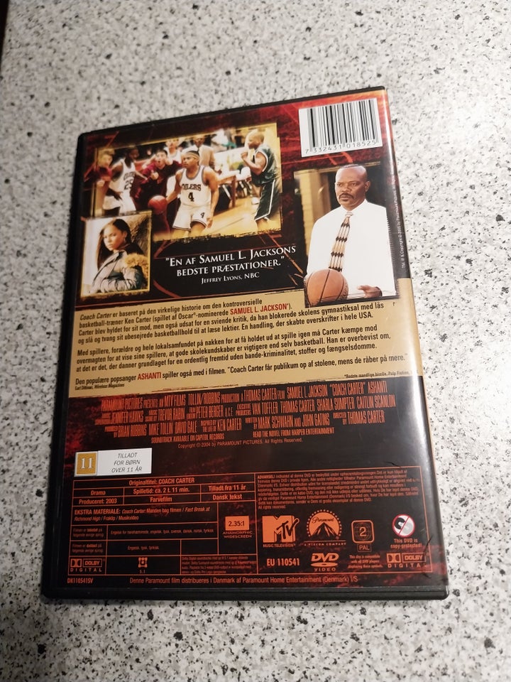 Coach Carter, DVD, drama