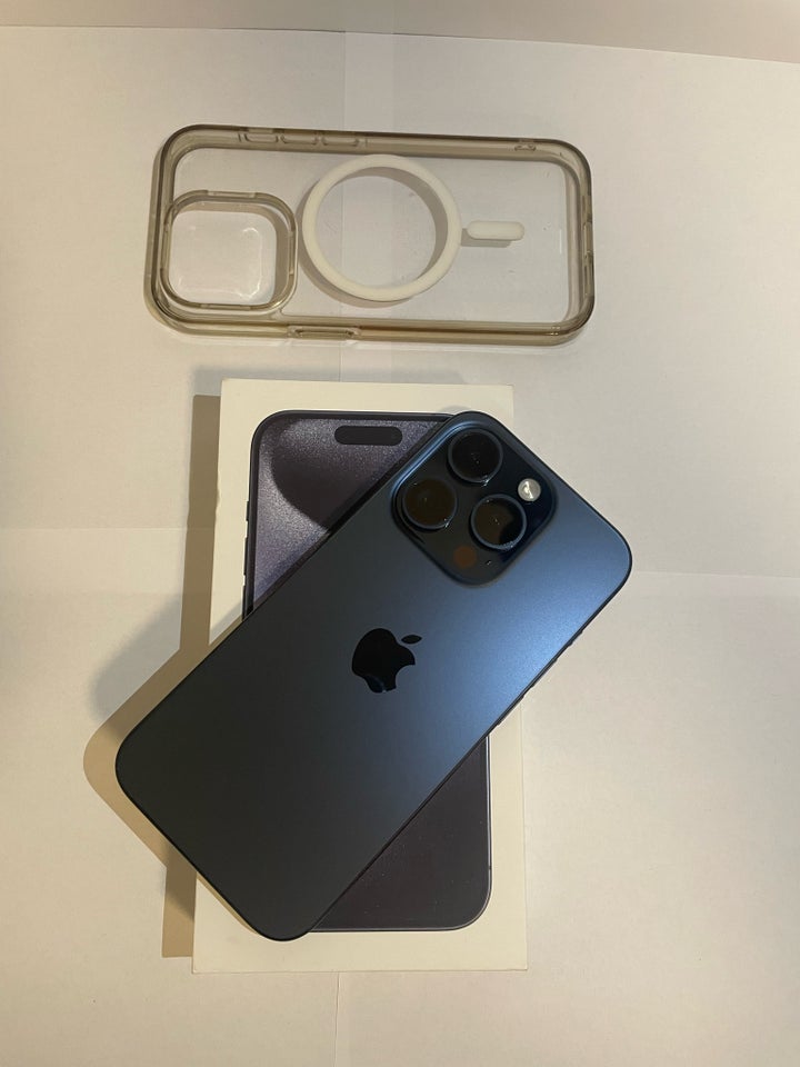 iPhone 15 Pro, 128 GB, blå