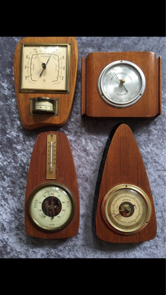 Flot messing barometer Vintage