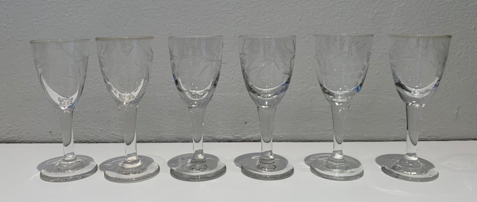 Glas, 6 stk. Snapseglas