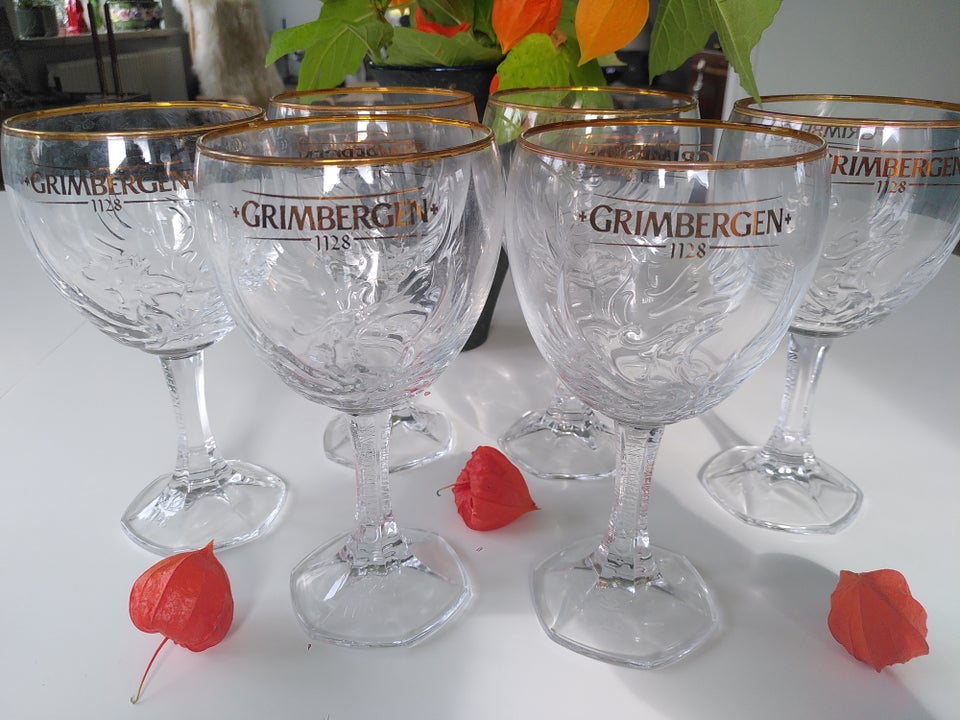 Glas, Grimbergen store ølglas ,