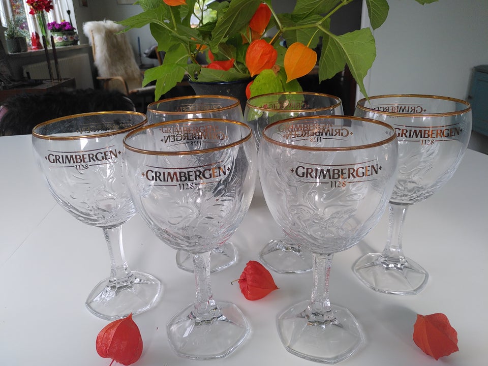 Glas, Grimbergen store ølglas ,