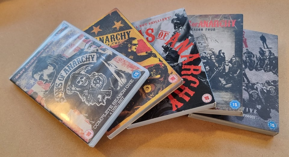 Sons of Anarchy 1 - 5, DVD, TV-serier