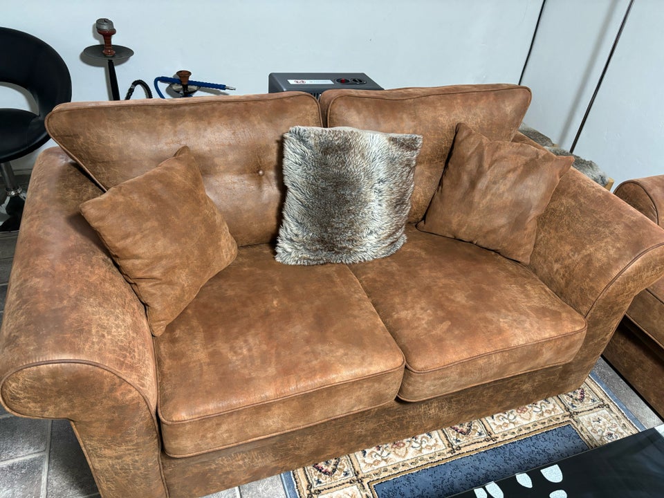 Sofa, læder, 2 pers.