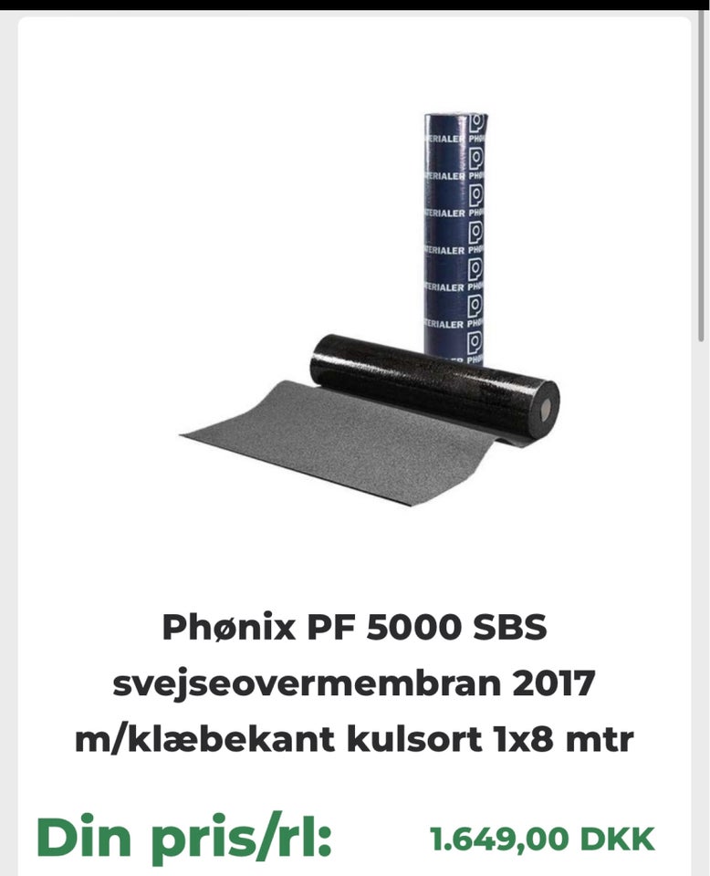 Luksus tagpap phønix