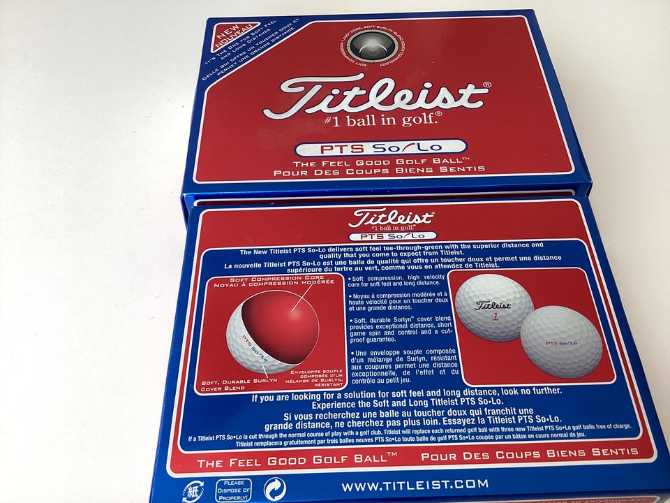 Golfbolde TITLEIST PTS So/Lo