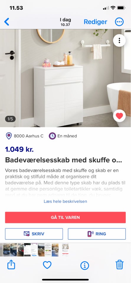 Badeværelsesskab Nyt fra A/l