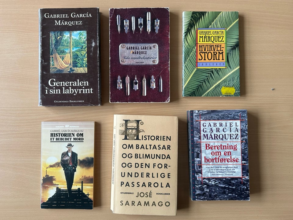 8 bøger af Gabriel Garcia Marquez,