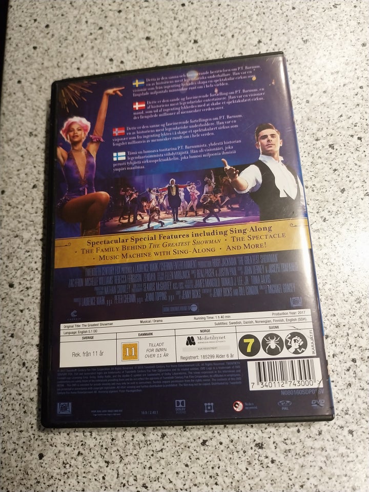 The Greatest Showman, DVD,