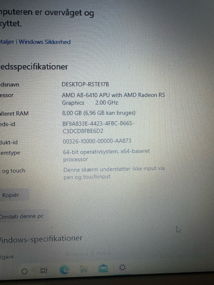 Toshiba Satellite L50 AMD A8-6410