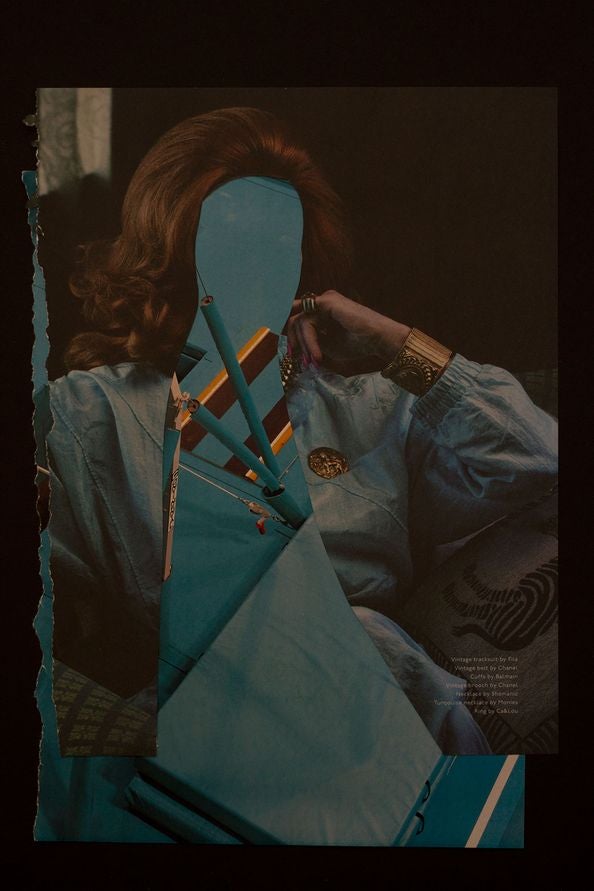 Collage, Sidse Carstens, b: 42 h: 42