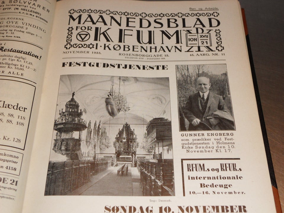 KFUM's månedsblad KFUM 1937